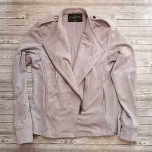 Paper Crane Grey Corded Moto Jacket Size Small